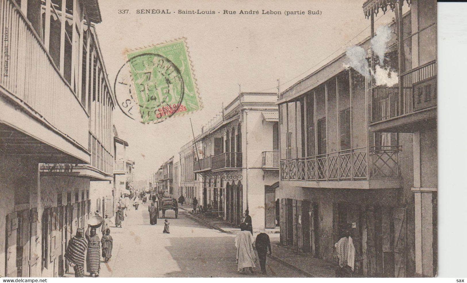 2419-216 Av 1905 N°337 Séné St Louis Rue André Lebon  Fortier Photo Dakar Retrait 25-05 - Sénégal