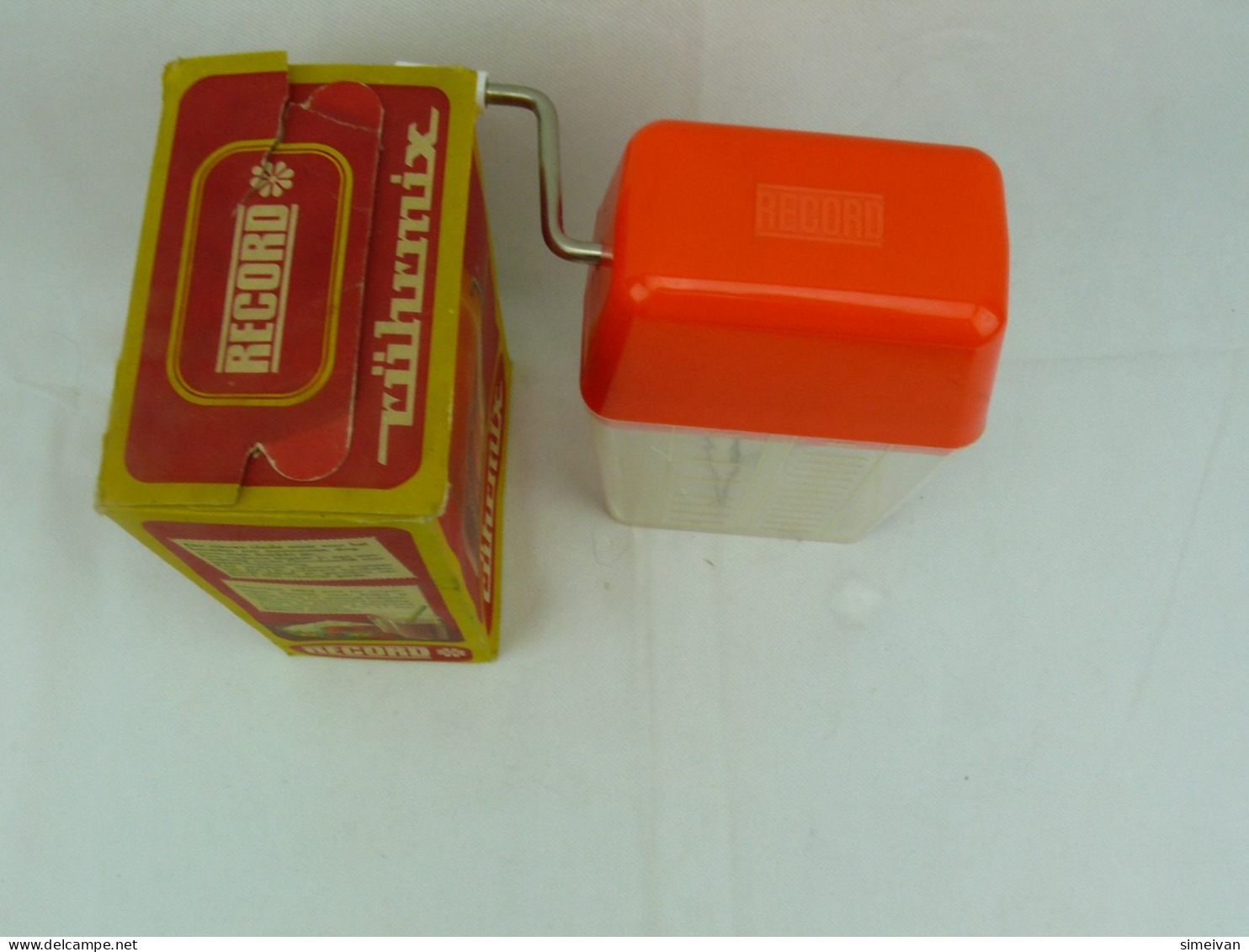 Vintage DDR German Mechanic Hand Mixer Egg Beater RECORD #2343 - Autres & Non Classés