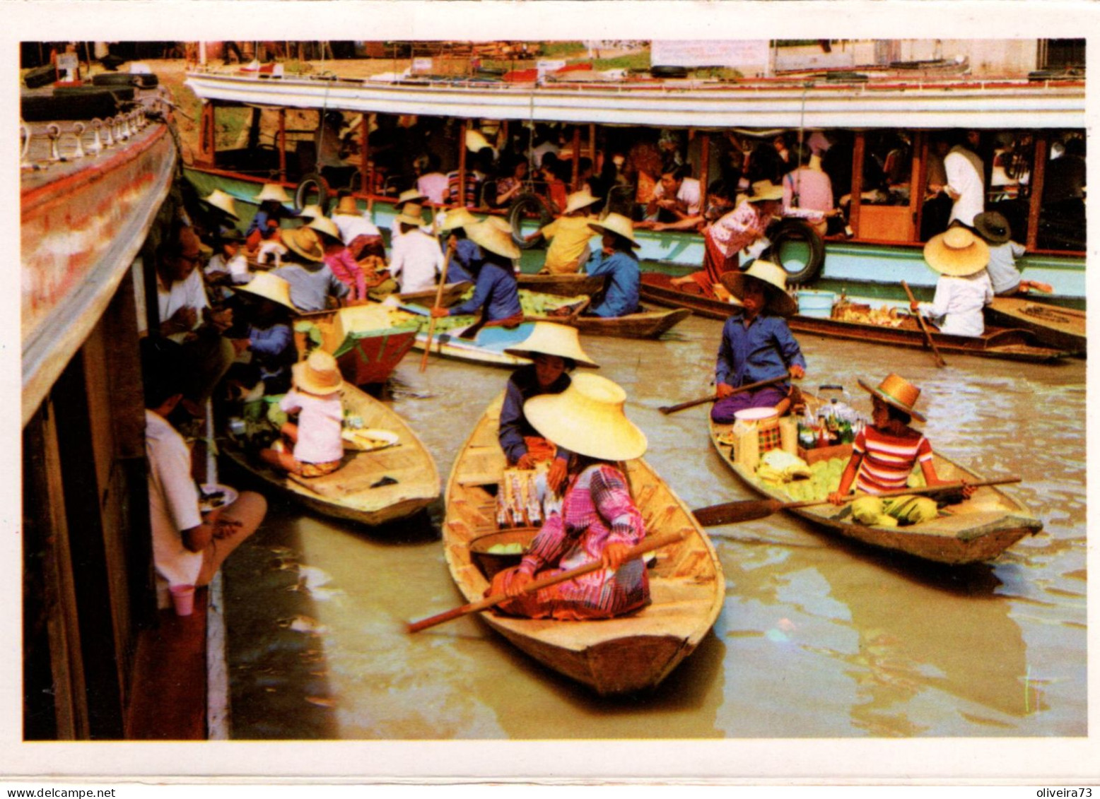 THAILAND - Boat-Traders At Different Canals-Crossing - Thaïland
