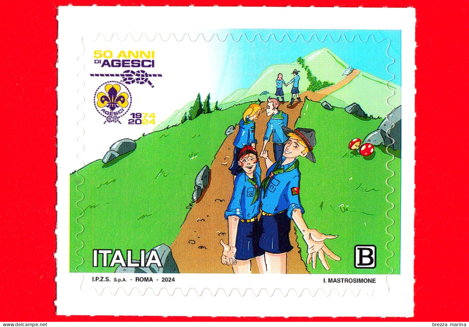 Nuovo - MNH - ITALIA - 2024 - 50 Anni Dell’AGESCI - Associazione Guide E Scouts Cattolici Italiani - B - 2021-...: Nieuw/plakker