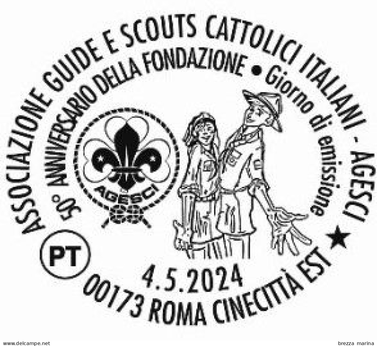 Nuovo - MNH - ITALIA - 2024 - 50 Anni Dell’AGESCI - Associazione Guide E Scouts Cattolici Italiani - B - 2021-...:  Nuovi