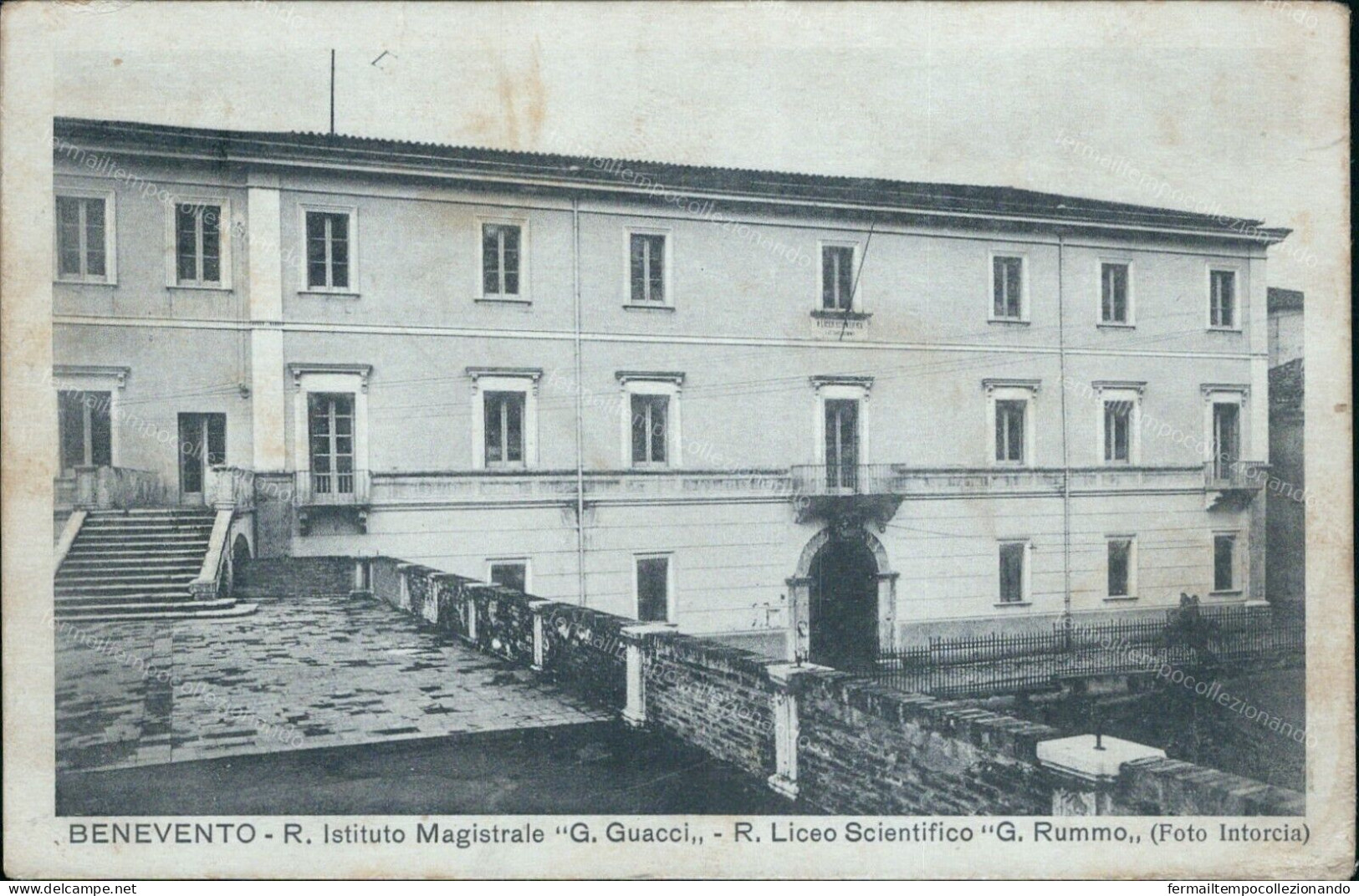 Cs58 Cartolina Benevento Citta' Istituto Magistrale G.guacci Liceo Rummo - Benevento