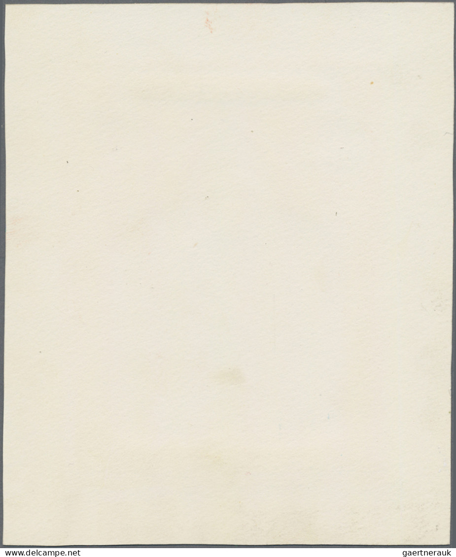 Kuwait: 1960. UNIQUE handpainted essays for an unissued set. Designed by Neil Do