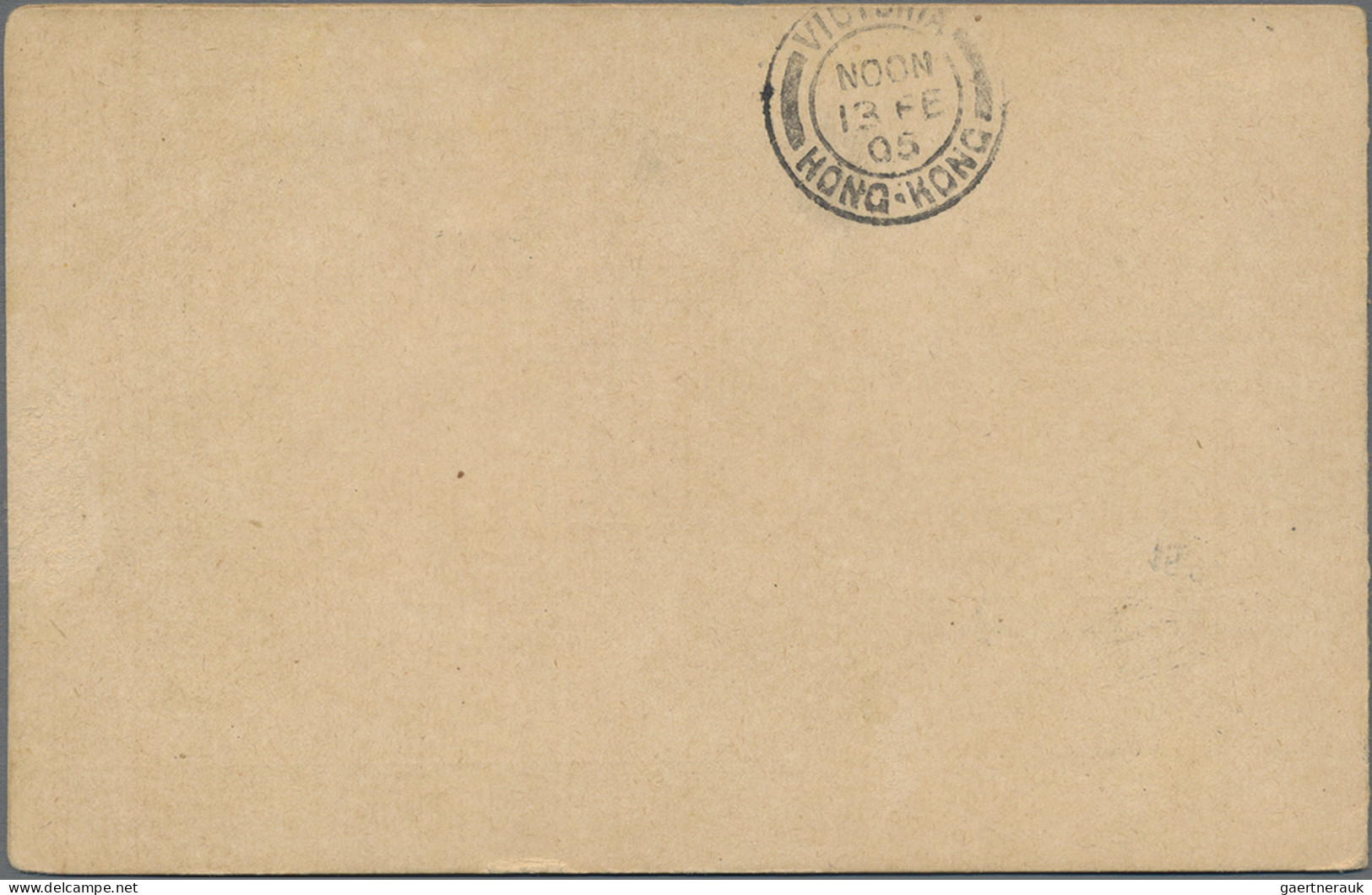 Macau - Postal Stationery: 1905, UPU Reply Card 4 A.+4 A. Uprated 1 A. Canc. "Ma - Interi Postali