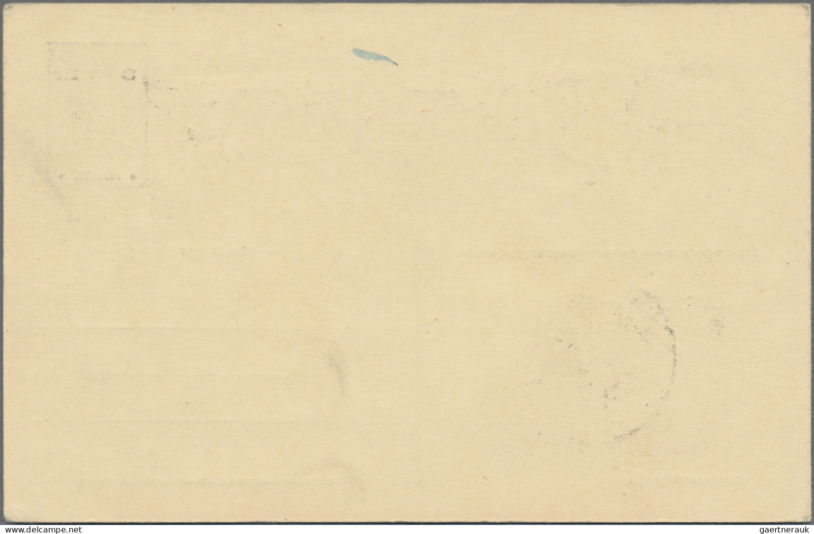 Portugese India - postal stationery: 1895, group of five stationery cards used,