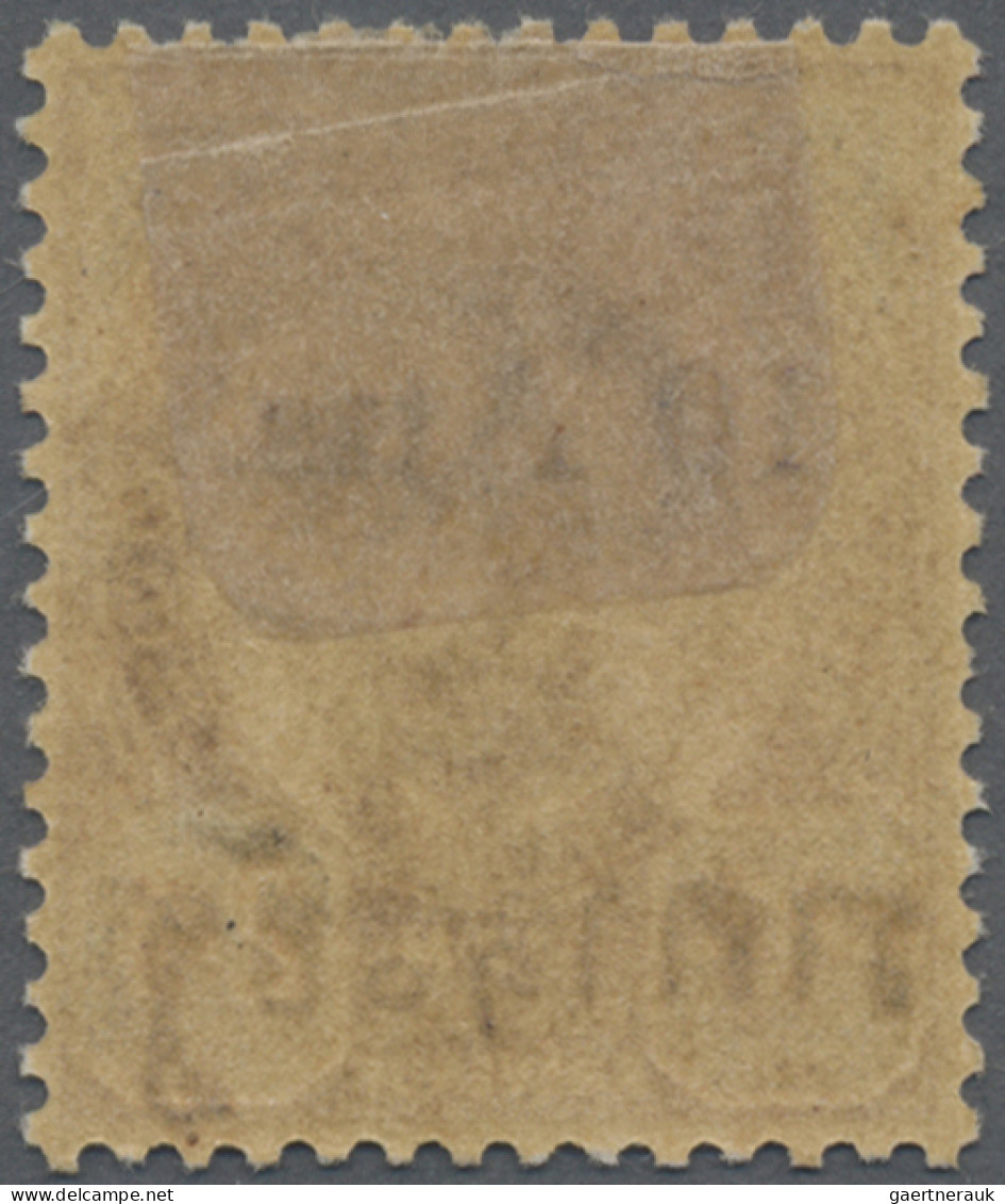 Thailand: 1899 Provisional 10a. On 24a. Purple & Blue With Overprint In Type II - Thailand