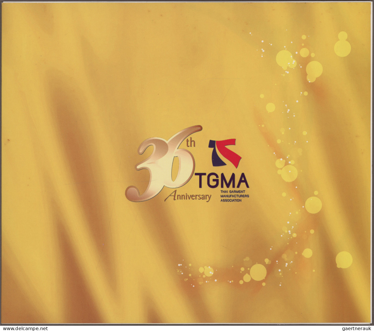 Thailand: 2010 'Thai Clothing Industry TGMA' Souvenir Sheet With Silk Stamp 25b. - Thailand