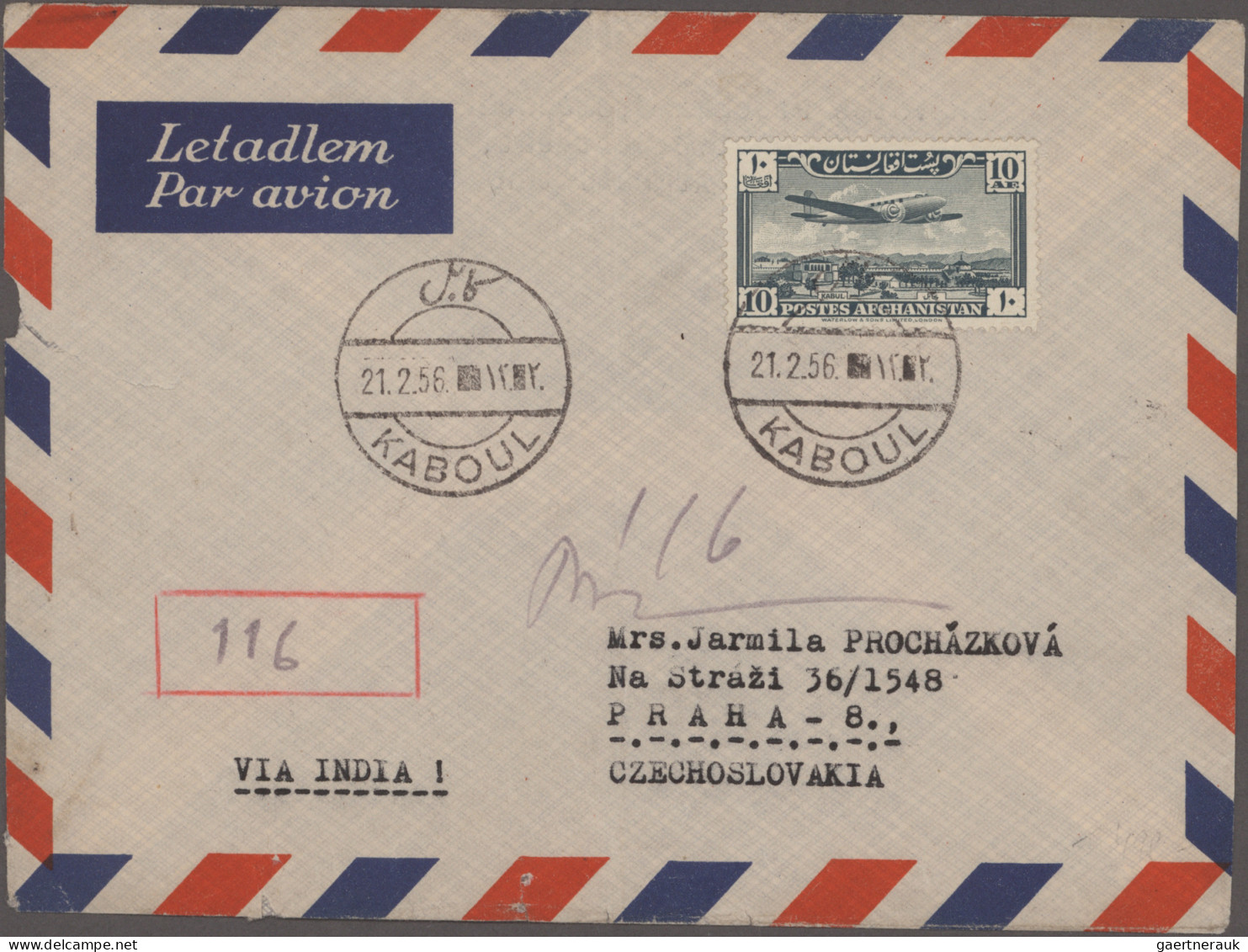 Afghanistan: 1927/1956 AIR MAIL: 18 Interesting Covers, Postcards, Picture Postc - Afganistán