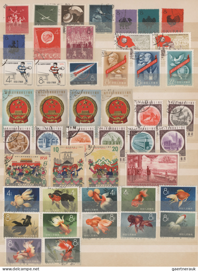 China: 1900/1984 (approx.), Collection In Two Stockbooks And On Pages Including - 1912-1949 Republic