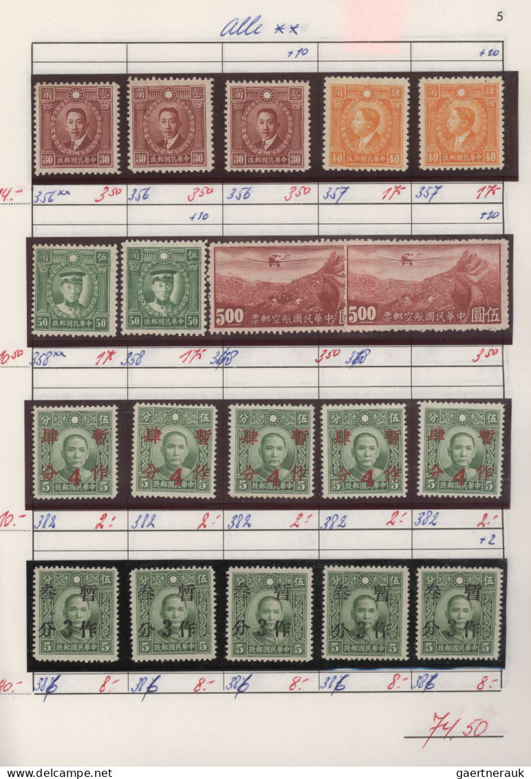 China: 1902/1966, Republic to PRC inc. postage due, provincial issues and Libera