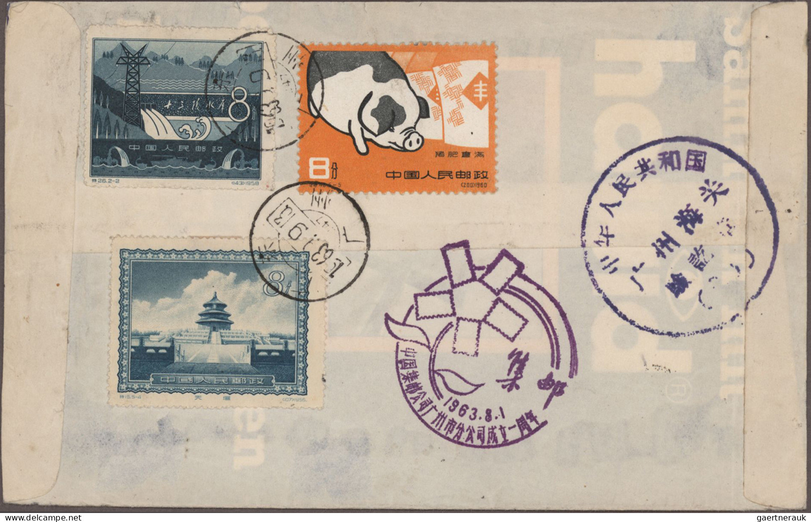 China: 1902/1996 (approx.), Collection Of Covers And FDCs In Album, Including A - 1912-1949 Repubblica