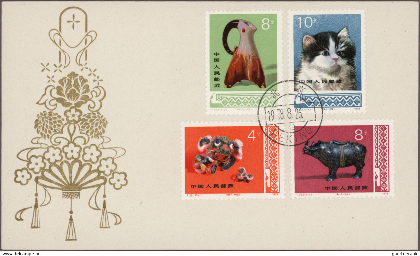 China: 1902/1996 (approx.), Collection Of Covers And FDCs In Album, Including A - 1912-1949 République