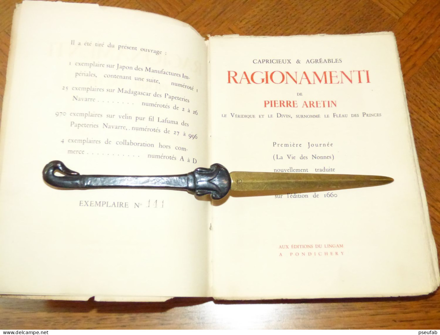 ARETIN / RAGIONAMENTI / 1932 - 1901-1940