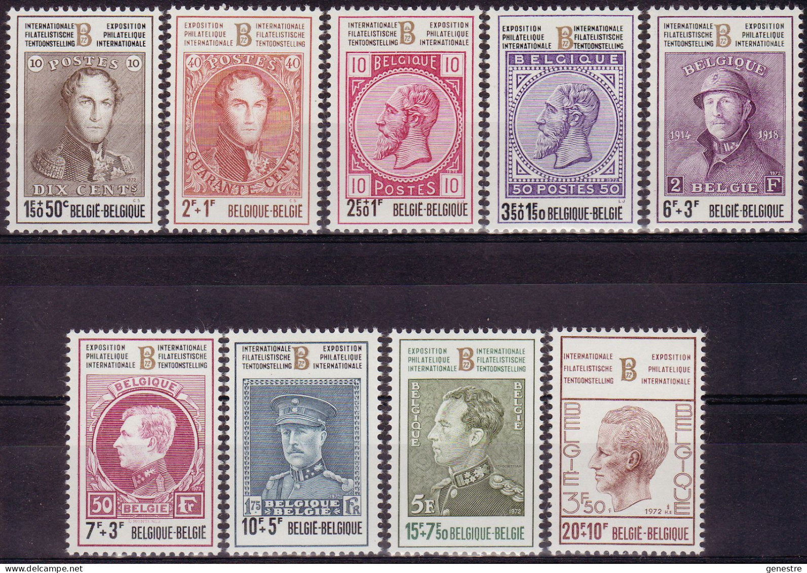 Belgique - 1972 - COB 1627 à 1635 ** (MNH) - Unused Stamps
