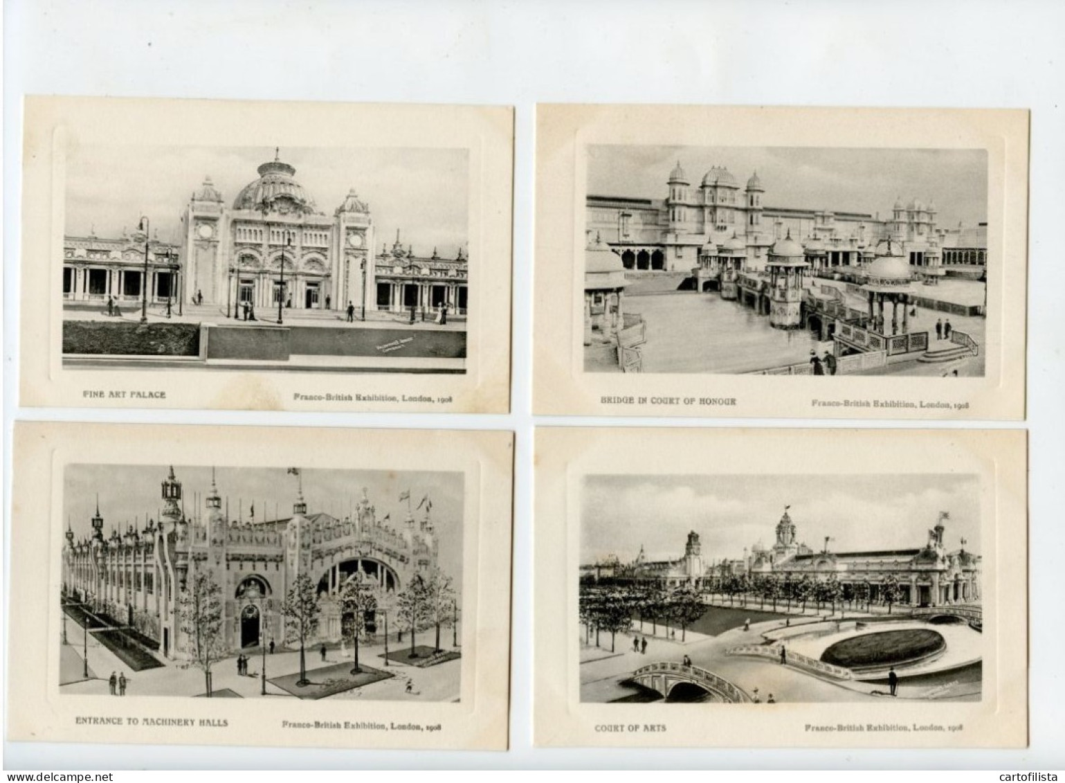 24 Postcards - Franco-British Exhibition, London 1908 (COMPLETE)  (7 Scans) - Autres & Non Classés