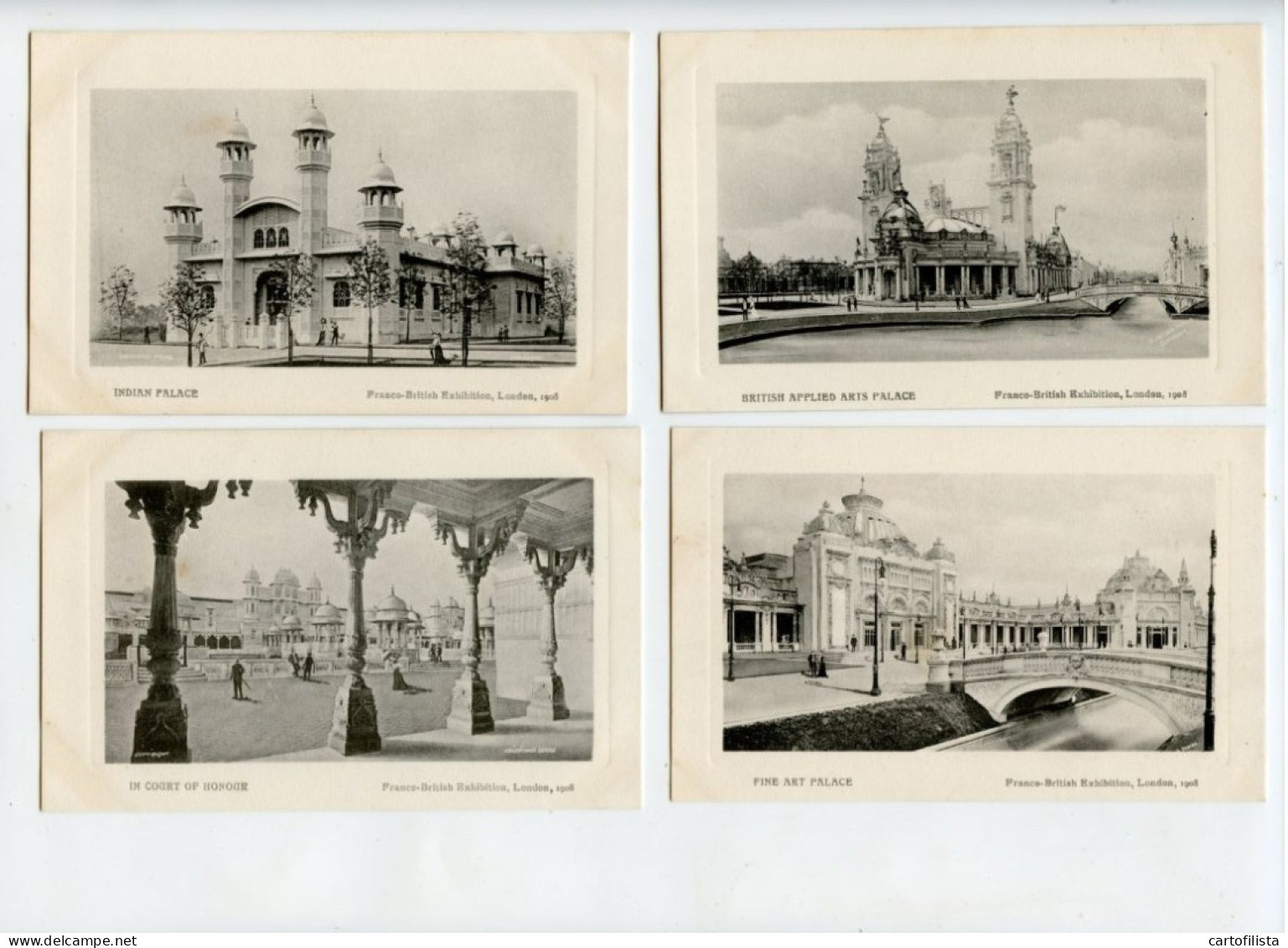 24 Postcards - Franco-British Exhibition, London 1908 (COMPLETE)  (7 Scans) - Otros & Sin Clasificación