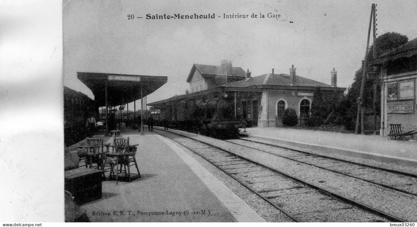 CP -SAINTE MENEHOULD -   Intérieur De La Gare - - Sainte-Menehould