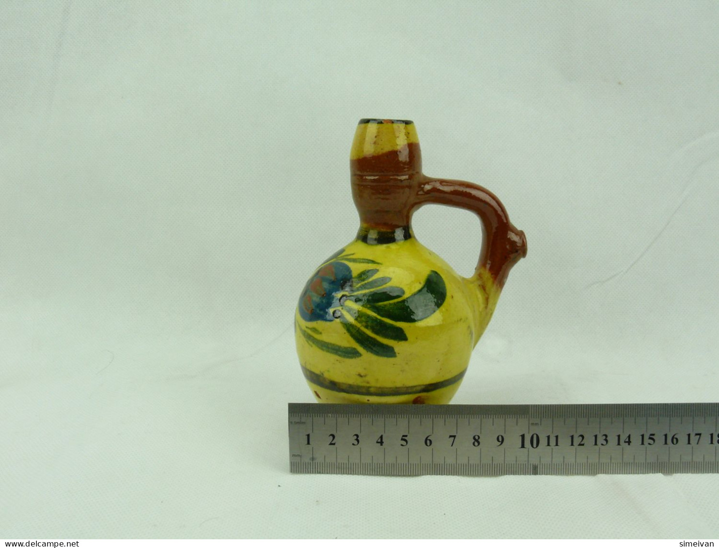 Vintage Pottery Pitcher Ceramic 15cm #2347