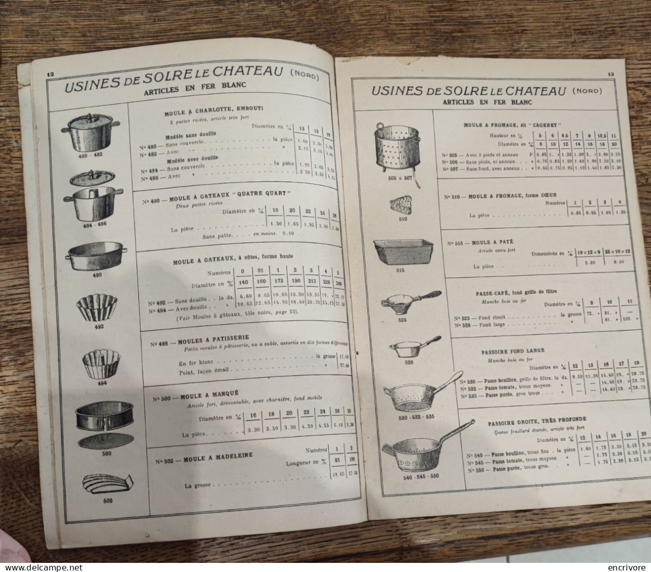 Catalogue S.F.I. Société Industrielle Ferblanterie Articles De Ménage 1930 Solre Le Château Chalon Beaune Lanternes - 1900 – 1949