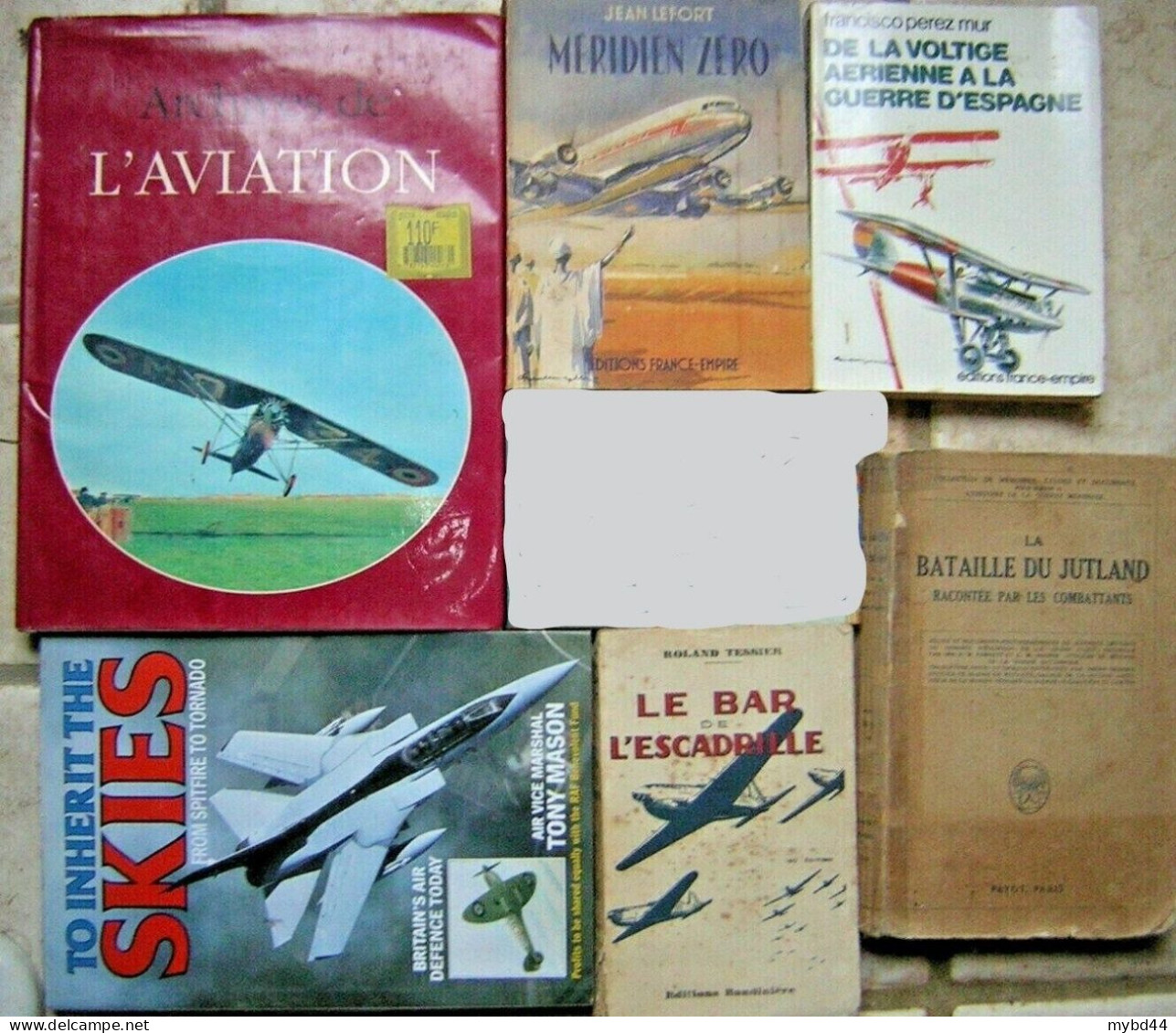 Lot De 6 Livre Aeronautique Avion Meridien Zéro Voltige Aérienne Guerre Espagne Archives Bar Escadrille Bataille Jutland - Bibliotheque De La Jeunesse