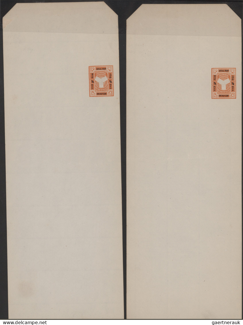 China - Shanghai: 1873/1893, collection of stationery in large SAFE hingeless al