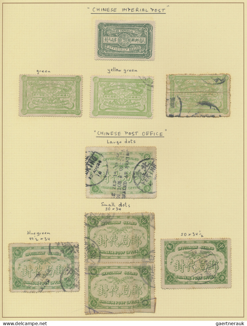 China - Specialities: 1900/1960 (ca.), Mixed Bag With Postal Repair Seals Inc. I - Other & Unclassified