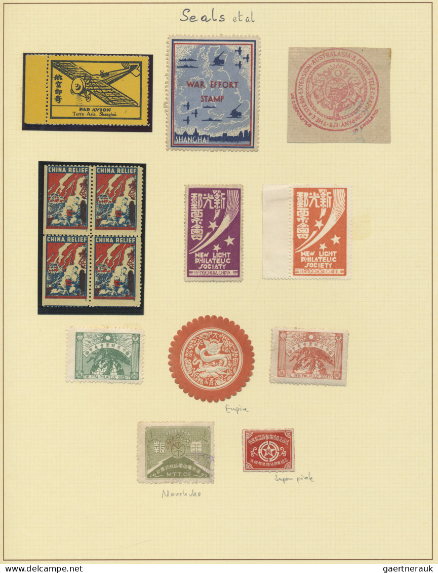 China - Specialities: 1900/1960 (ca.), Mixed Bag With Postal Repair Seals Inc. I - Sonstige & Ohne Zuordnung