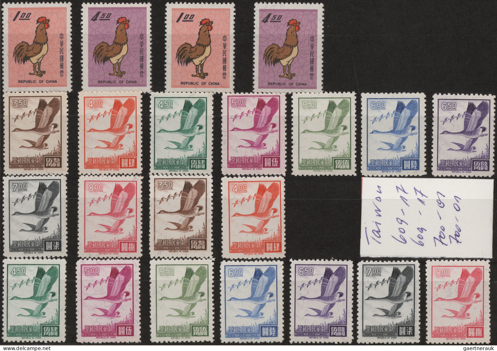 China-Taiwan: 1952/1968 '2nd Anniv. Of Return' Set Imperf As Well As Registered - Storia Postale