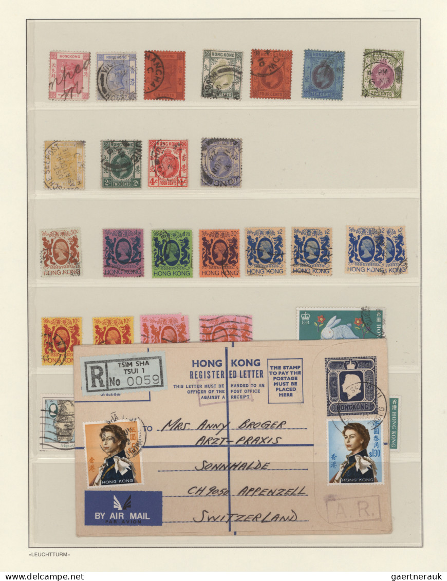 Hong Kong: 1896/2000, Collection/balance On Pages, Mostly Used With Many Complet - Other & Unclassified