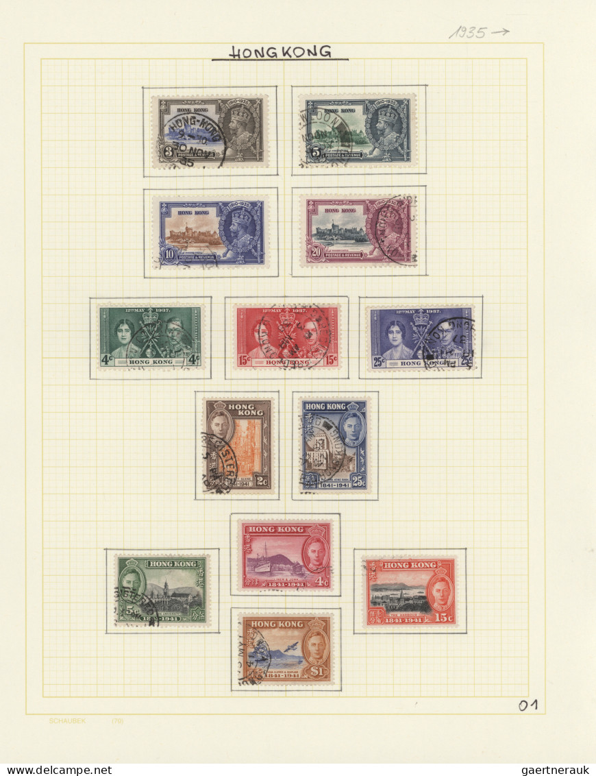 Hong Kong: 1896/2000, Collection/balance On Pages, Mostly Used With Many Complet - Andere & Zonder Classificatie