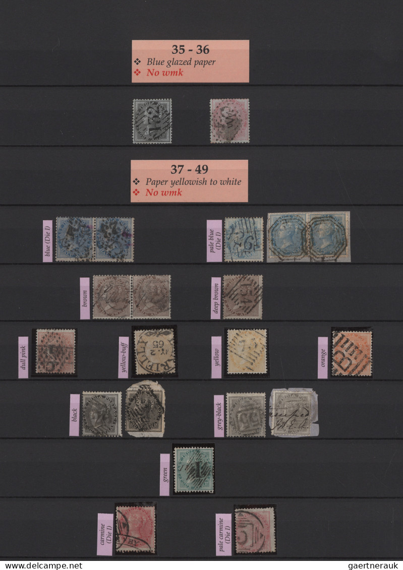 India: 1854/1946 British India Specialized Collection Of Used Stamps From Some L - 1854 Compagnie Des Indes