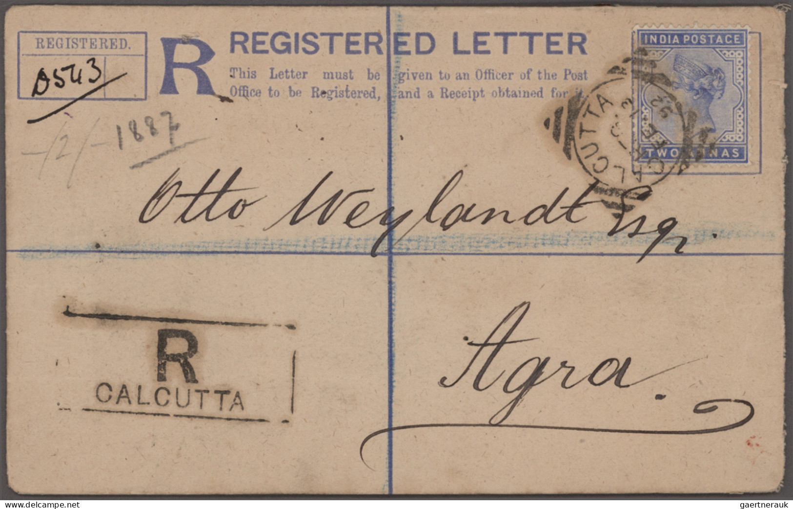 India - Postal Stationery: 1850's-1960's (c.): About 150 Postal Stationery Items - Unclassified