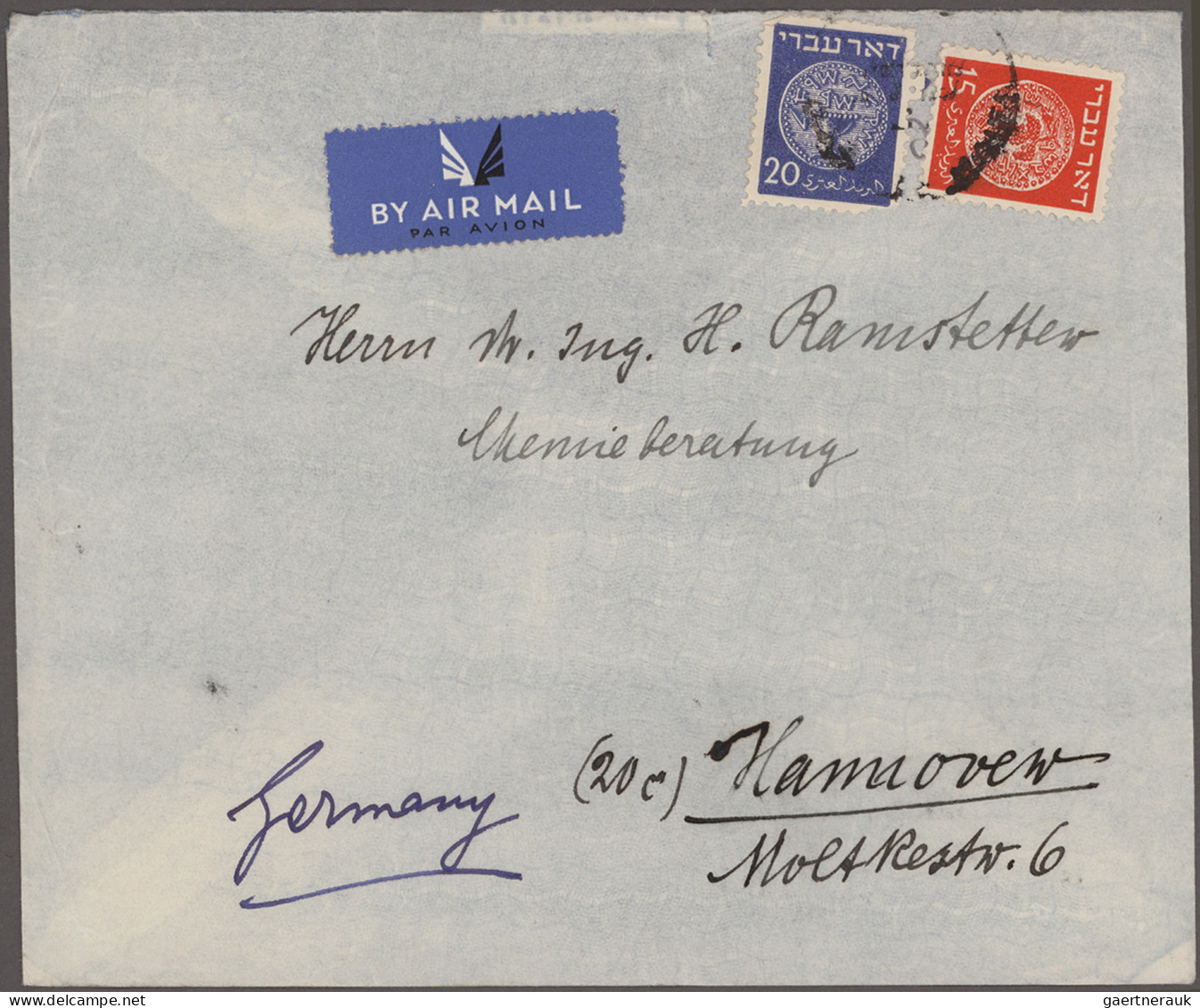Israel: 1948/2000 (approx.), Collection Of More Than 300 Covers, Stationeries, A - Lettres & Documents