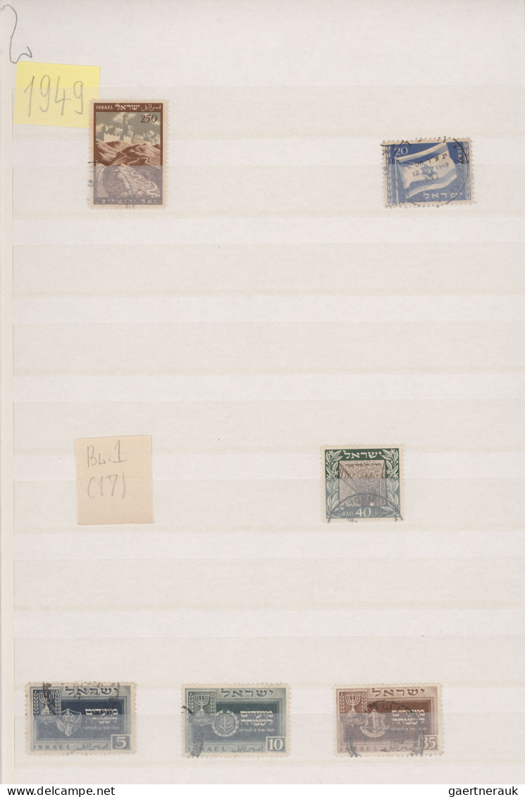 Israel: 1948/2001, Assortment In Three Thick Stockbooks Used And MNH, Also Nice - Gebraucht (ohne Tabs)