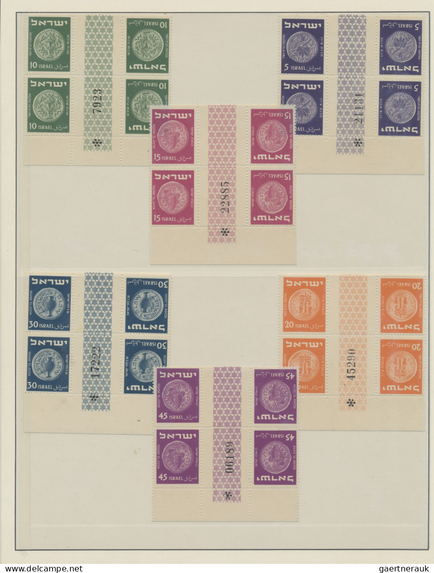 Israel: 1949/1992, Comprehensive, Apparently Complete MNH Collection (plus Cover - Storia Postale