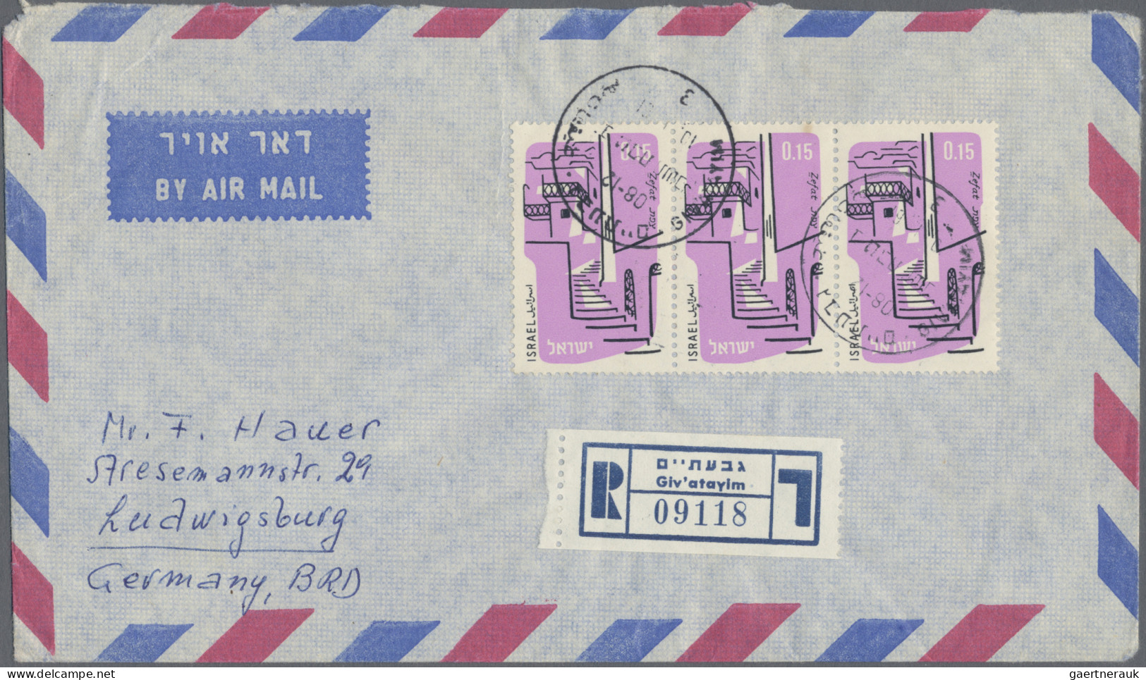 Israel: 1952/2008, Mainly From 1970s Onwards, Impressive Accumulation Of More Th - Storia Postale