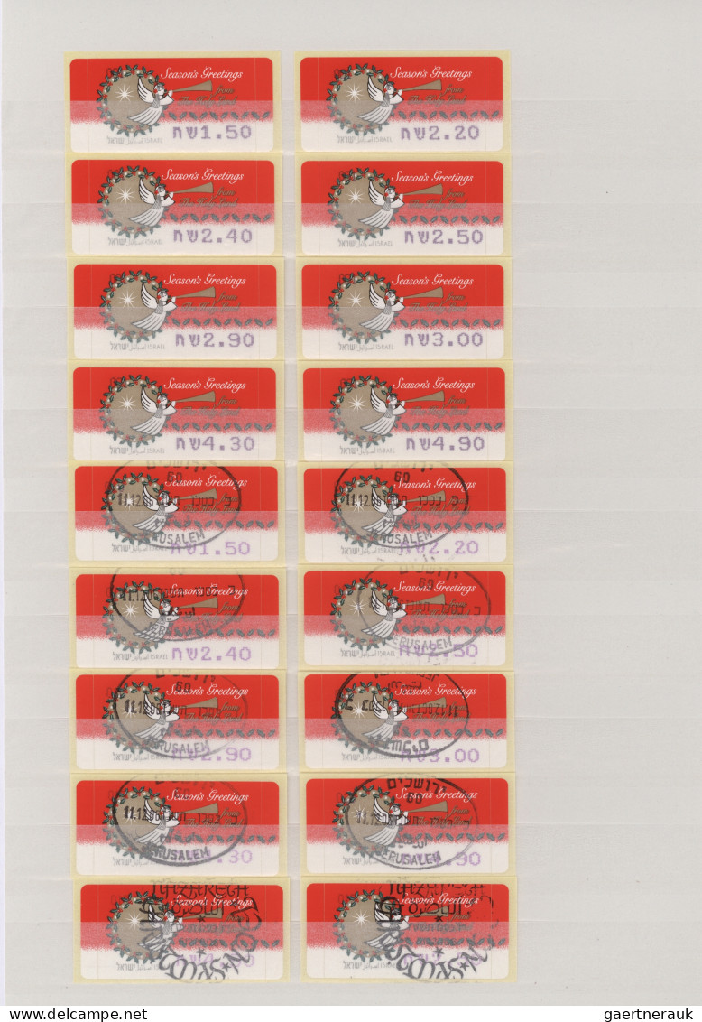 Israel: 1994/2007, FRAMA'S/MACHINE LABELS, Assortment Of Apprx. 310 Philatelic C - Lettres & Documents