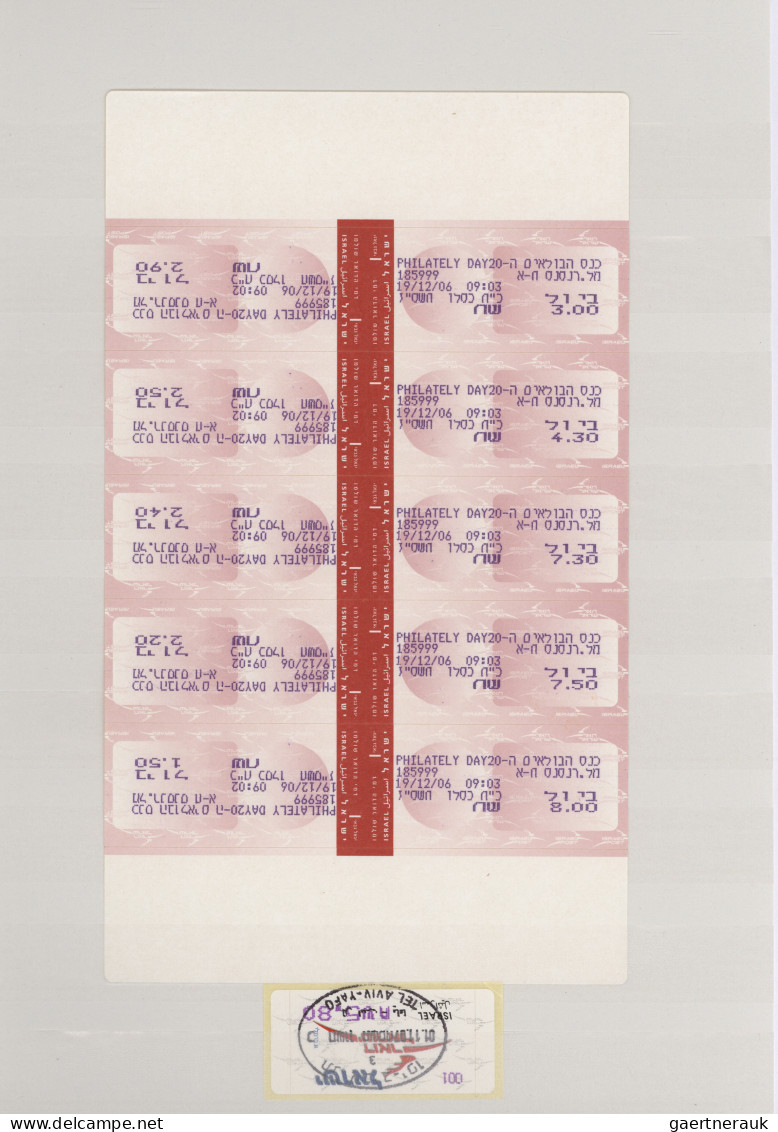 Israel: 1994/2007, FRAMA'S/MACHINE LABELS, Assortment Of Apprx. 310 Philatelic C - Lettres & Documents