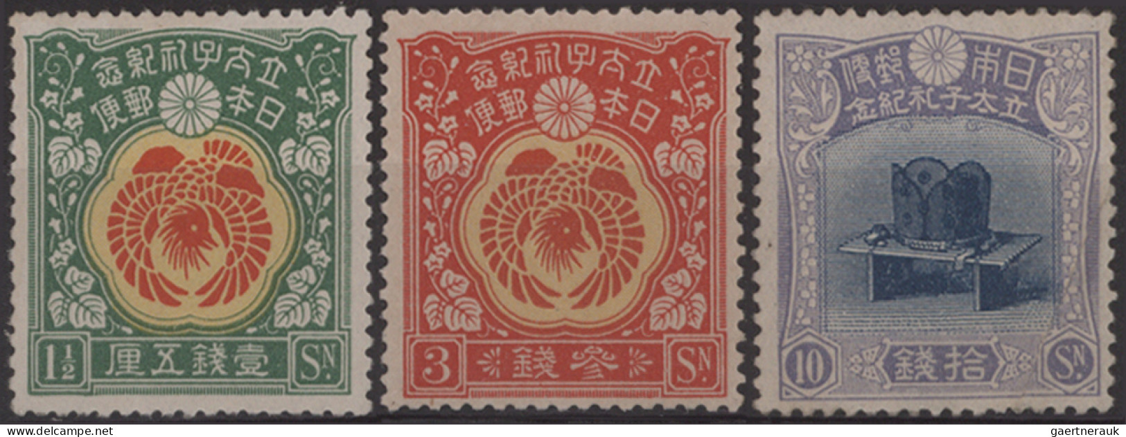 Japan: 1894/1942, Dealer Stock Of Pre-WWII Commemorative Issues In Approx. 98 Pl - Autres & Non Classés