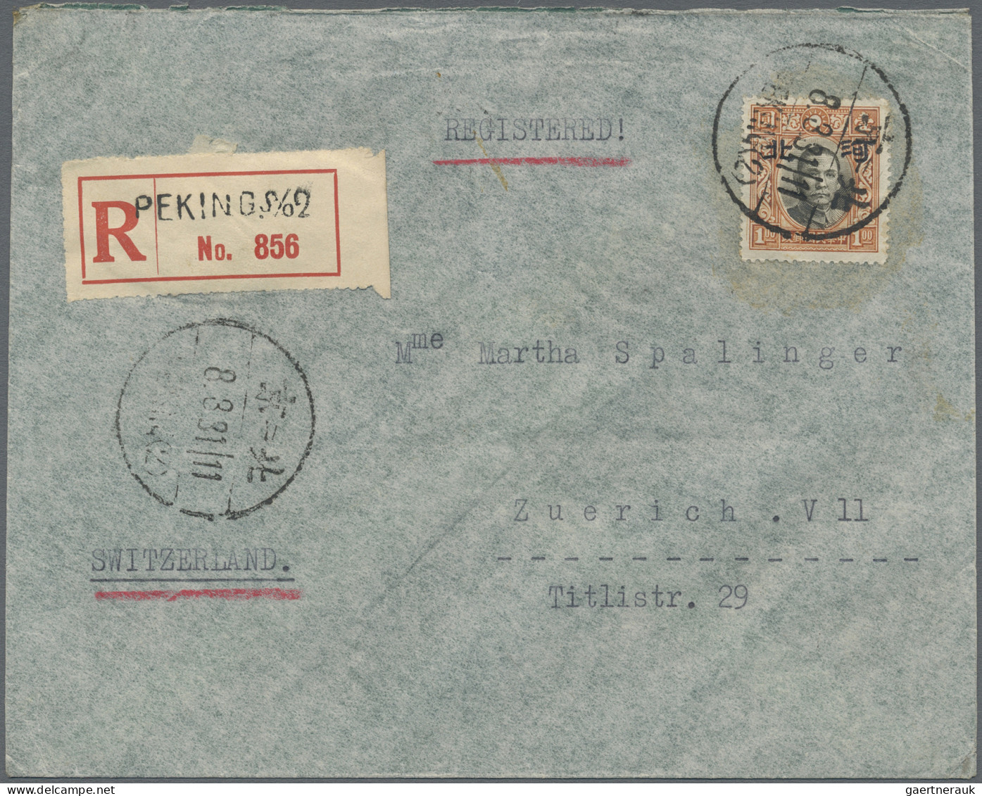 Japanese Occupation WWII - North China: Hopeh, 1941, Four Covers With Ovpt. Issu - 1941-45 Chine Du Nord