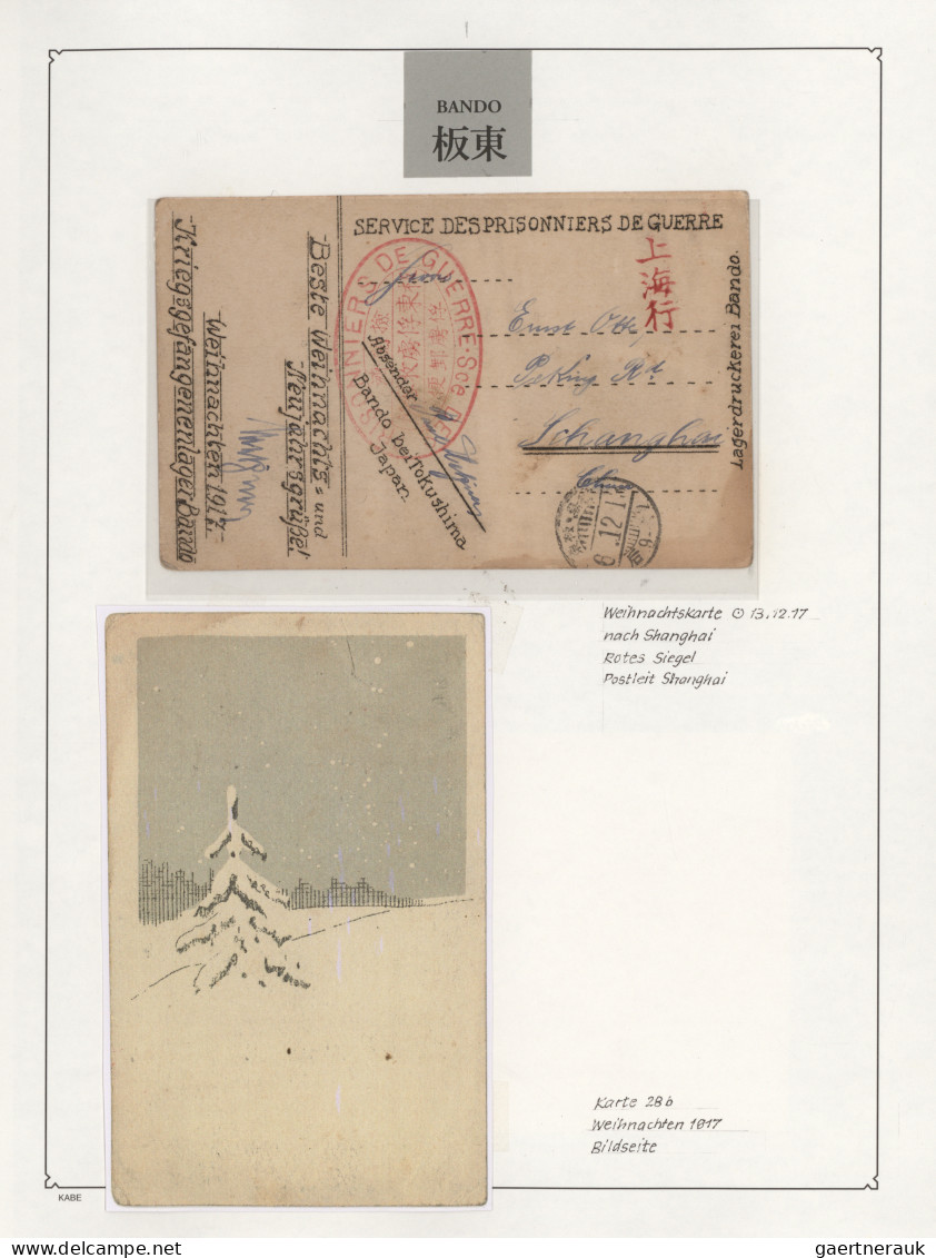 Camp Mail Tsingtau: 1914/1920, TSINGTAU KRIEGSGEFANGENEN-LAGERPOST, außerordentl