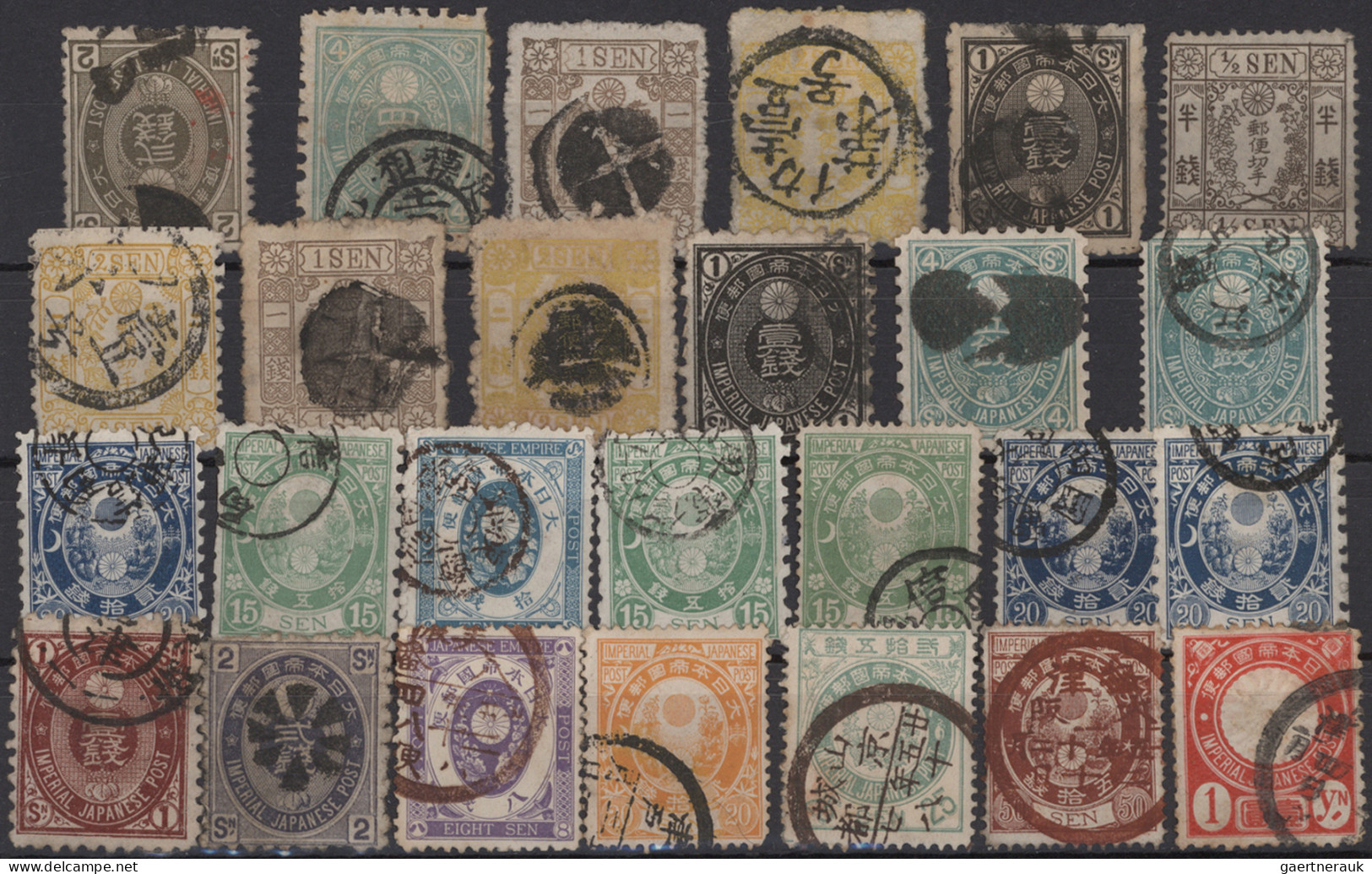 Japan - Specialities: 1874/1980 (ca.), MNH MM And Used On Dealers Stockcards And - Other