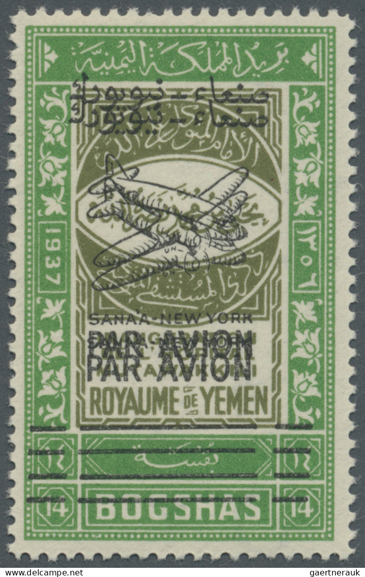 Yemen: 1930/1984. 54 profoundly described and priced items, incl. block and larg