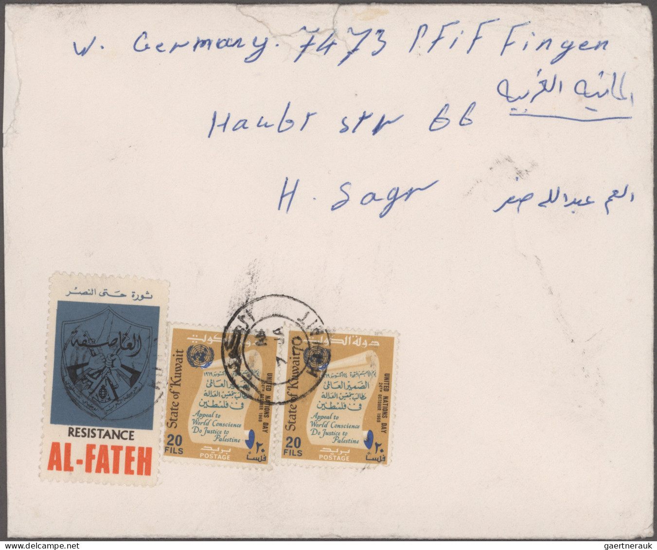 Jordan: 1954/1989, holding of apprx. 200 covers/cards, mainly correspondence to