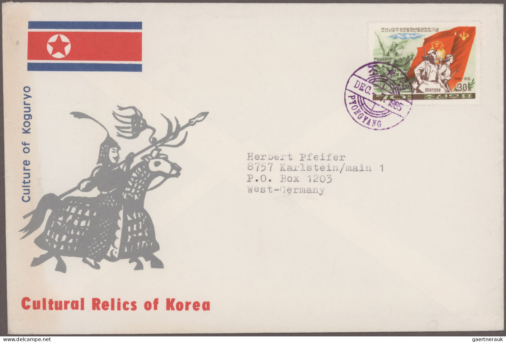 Korea: 1960/1990 (ca.), balance of North and South Korea in two stockbooks, most