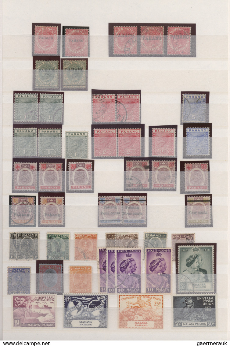 Malayan States: 1867/1960's Comprehensive mint and used collection of the variou