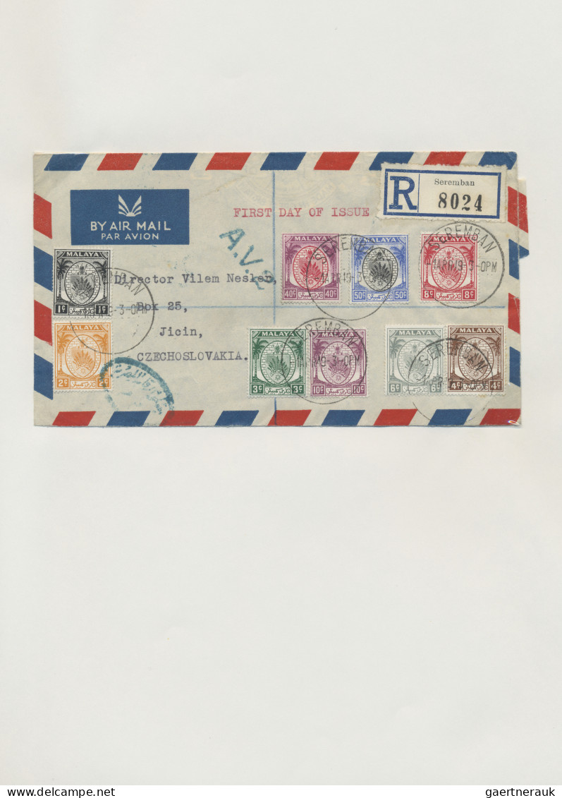 Malayan States: 1890's-1960's (c.): Collection of more than 400 covers, postcard