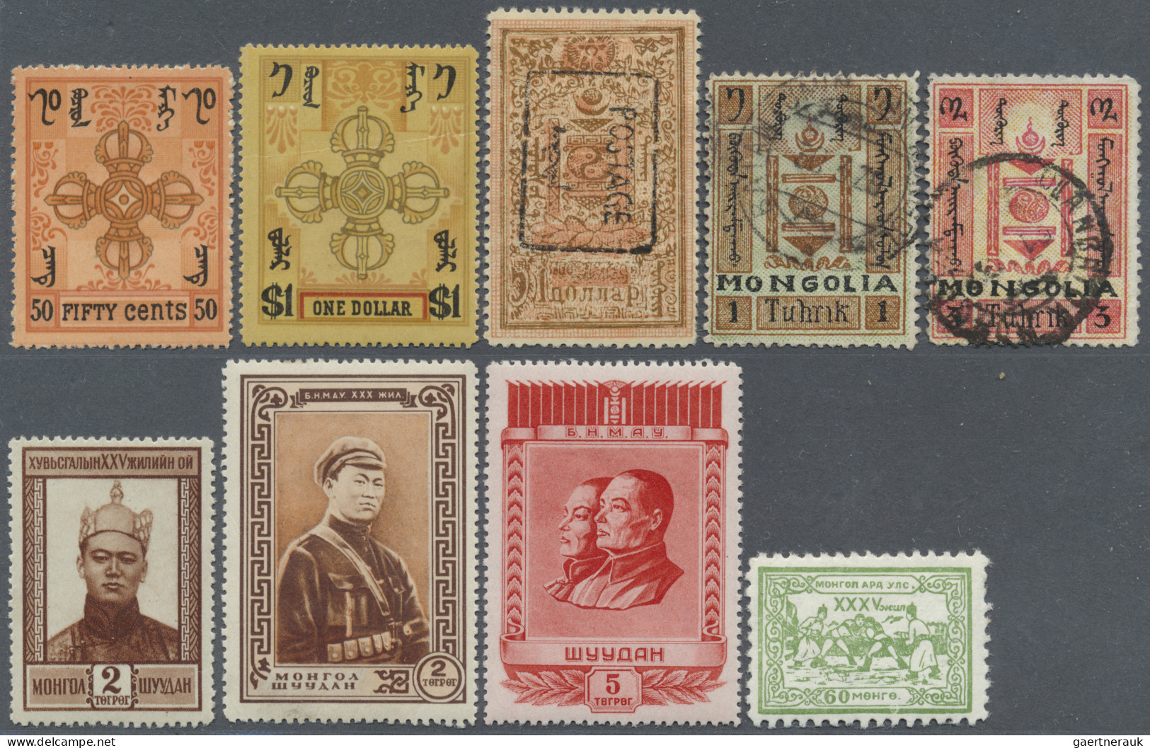 Mongolia: 1924/1970, Mint (hinged) And Used Collection In A Schaubek Album, From - Mongolia