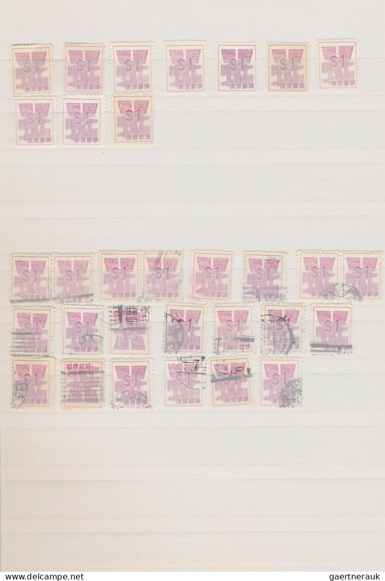 Ryu Kyu: 1958/1961, 1/2 C. - $1 Definitives Unused No Gum Or MNH As Issued And U - Riukiu-eilanden