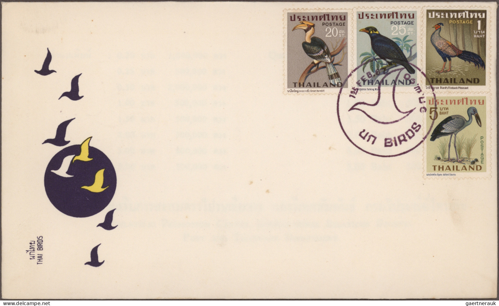 Thailand: 1940's-1990's: More than 100 covers, postcards and FDC's, with a few e